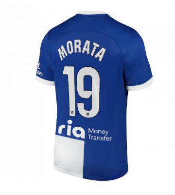 Atletico Madrid Alvaro Morata #19 Replica Away Stadium Shirt 2023-24 Short Sleeve